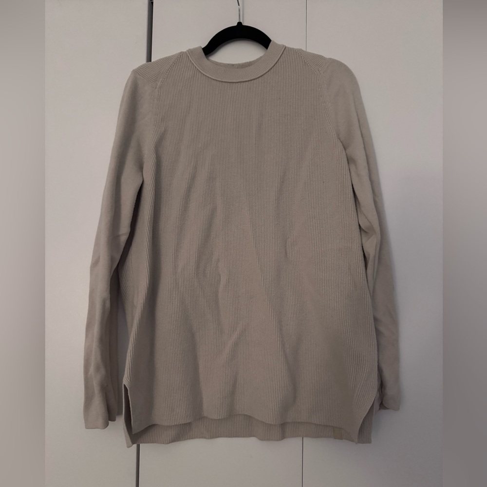 Lululemon Athletica Cream Ribbed Sweater